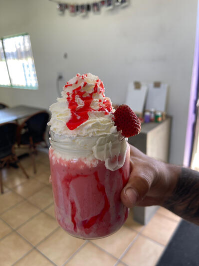 Malteada de Fresa